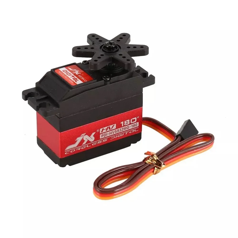 JX PDI-HV5932MG 30 kg digitale servo met groot koppel, hoge precisie metalen tandwiel 180 °   Stuur voor RC Auto Crawler Boot Robot Speelgoedonderdelen
