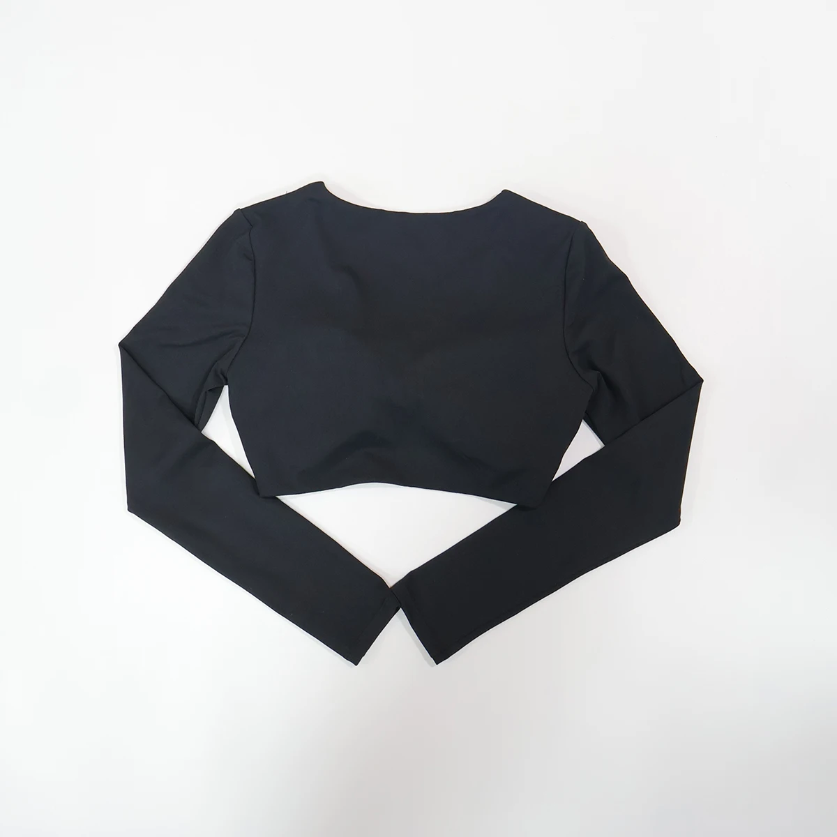 Langärmliges Damen-Fitness-T-Shirt mit tiefem V-Ausschnitt für Laufen im Freien, Yoga-Kleidung, Herbst-/Winter-Kollektion, Lauf- und Fitness-Top – Detail 8