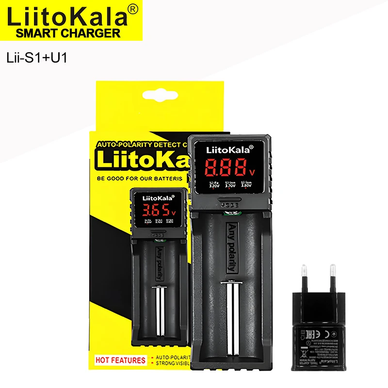 Liitokala Lii-S2 Lii-S1 Lii-M4S Lii-M4 Lii-S4 Для зарядного устройства LCD 3,7 В 18350 14500 18500 17500 21700 26650 1,2 В AA AAA NiMH/CD