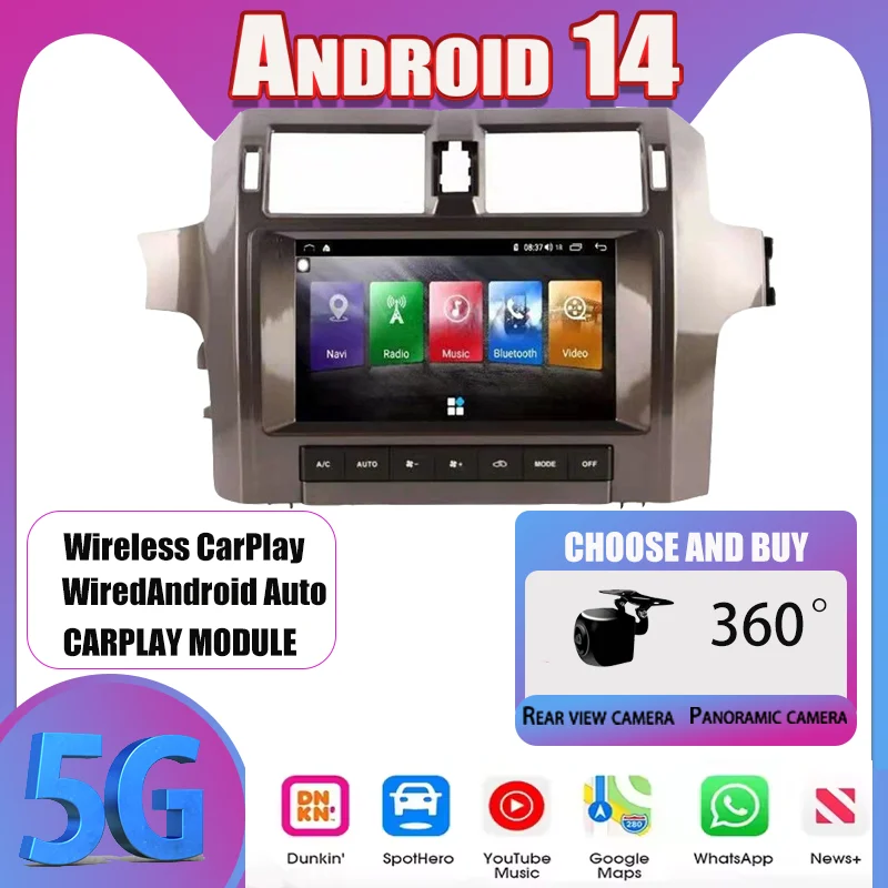 

Android 14 For Lexus GX GX400 GX460 2010 - 2017 Car Radio CarPlay Stereo Receiver Auto Multimedia Player GPS Navi Head Unit