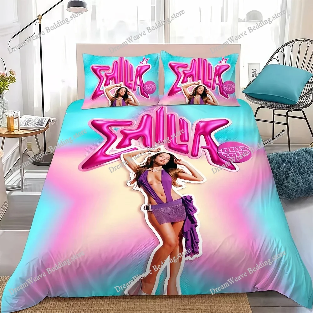 Singer Emilia Mernes Mp3 Music Duvet Cover Set Home Style Bedding Soft Laundry Cotton Bed Student Dormitory Gift