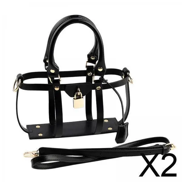 

Trendy Hollow Design DIY PU Leather Shoulder Bag Kit Handmade Tote Bag with Handles for Girls Birthday Holiday