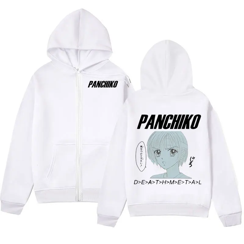 Rock Band Panchiko DEATHMETAL Album Zipper Hoodies Gothic Vintage Zip Up Kapuzenpullover Männer Frauen Mode Lässige Pullover