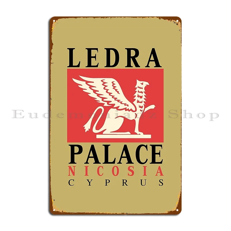 Retro Vintage Ledra Palace Hotel Nicosia Cyprus Metal Plaque Poster Cinema Wall Plaque Garage Create Party Tin Sign Poster