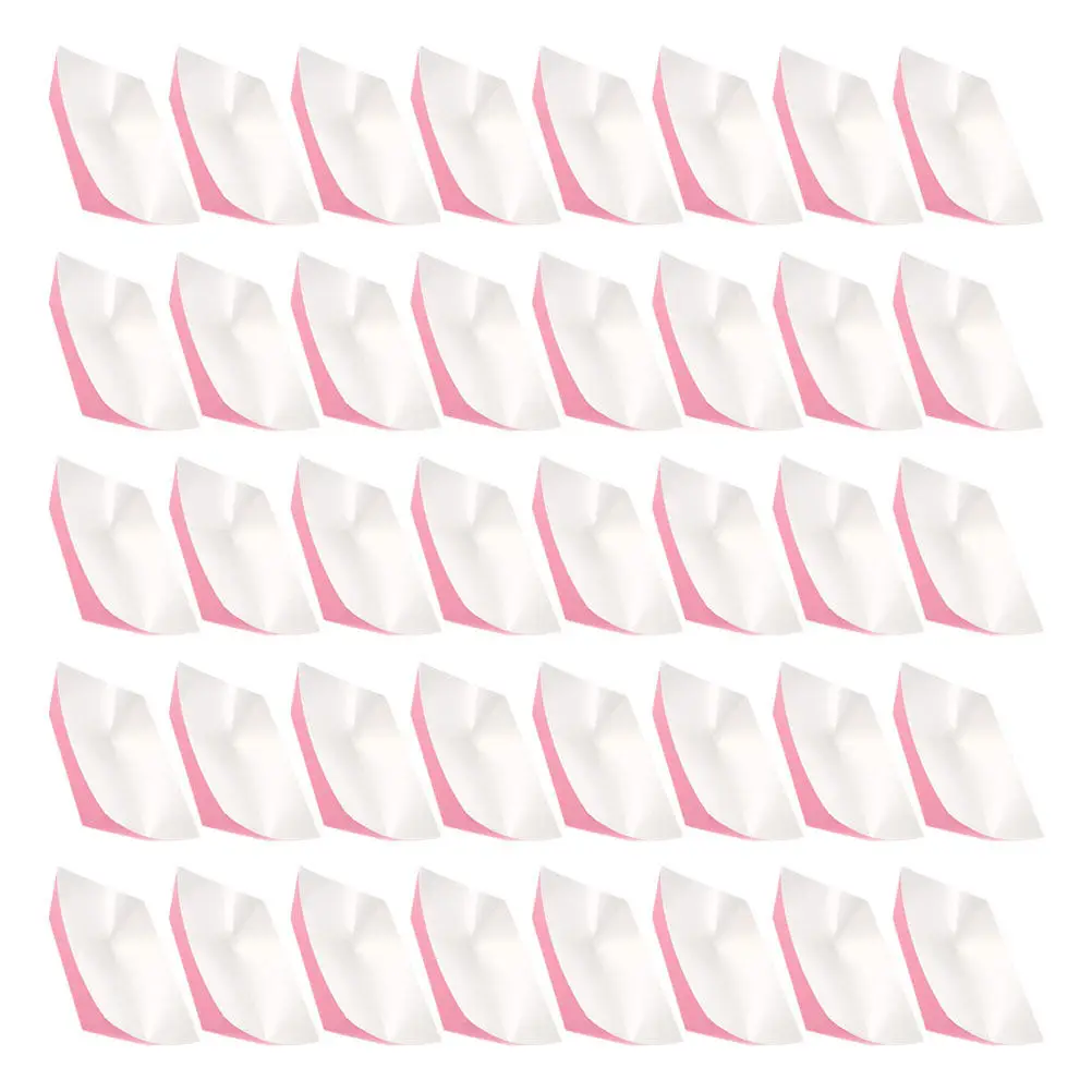 

60Pcs Disposable Paper Taco Trays Sturdy Kraft Boat Shaped Plates for Graduation Birthday Party Snack Serving Boats