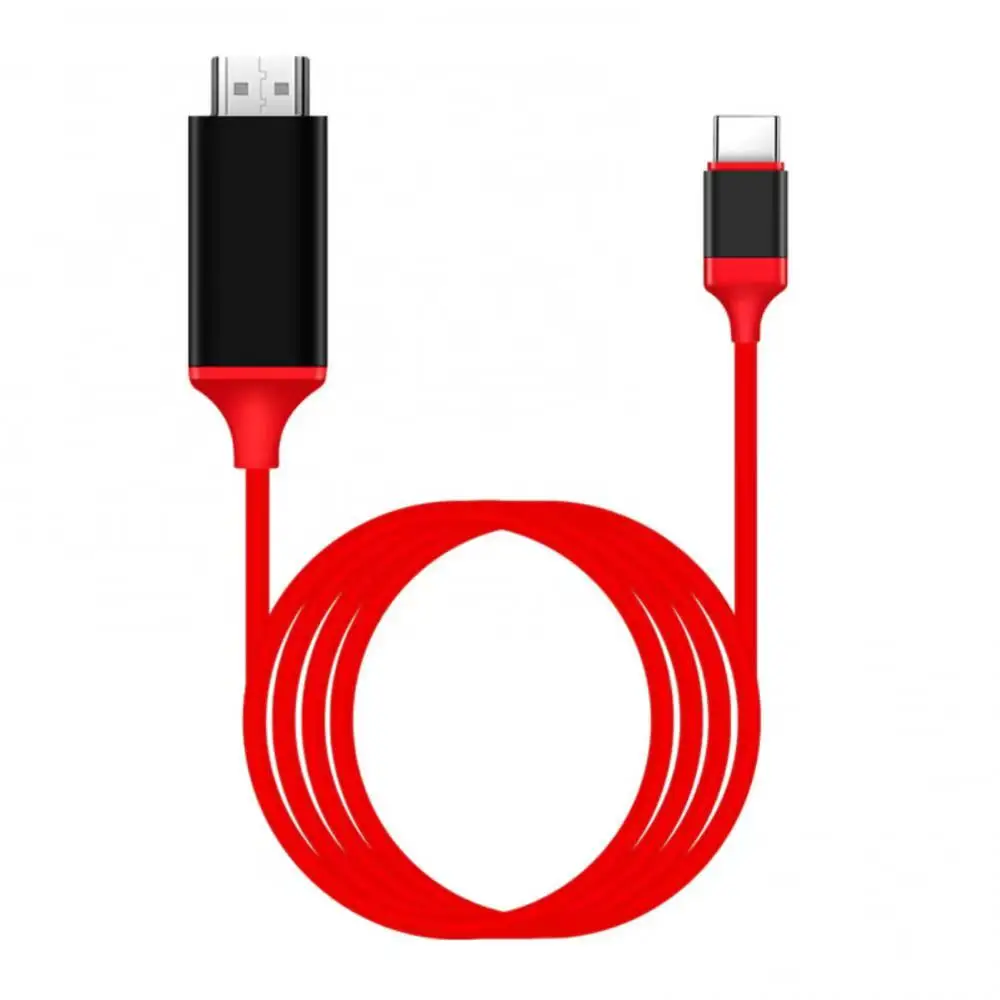 Kabel Usb C do HDTV kompatybilny z 4k/30hz kabel wideo 1080p typu C 3.1 przewód Hdtv ten sam ekran dla Macbook Pro Chromebook Pixel