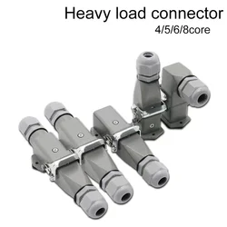 HDC-HA Heavy Duty Connector  4  5  6  8 Core Pin   Aviation Waterproof   Multiple Function Type Docking Plug