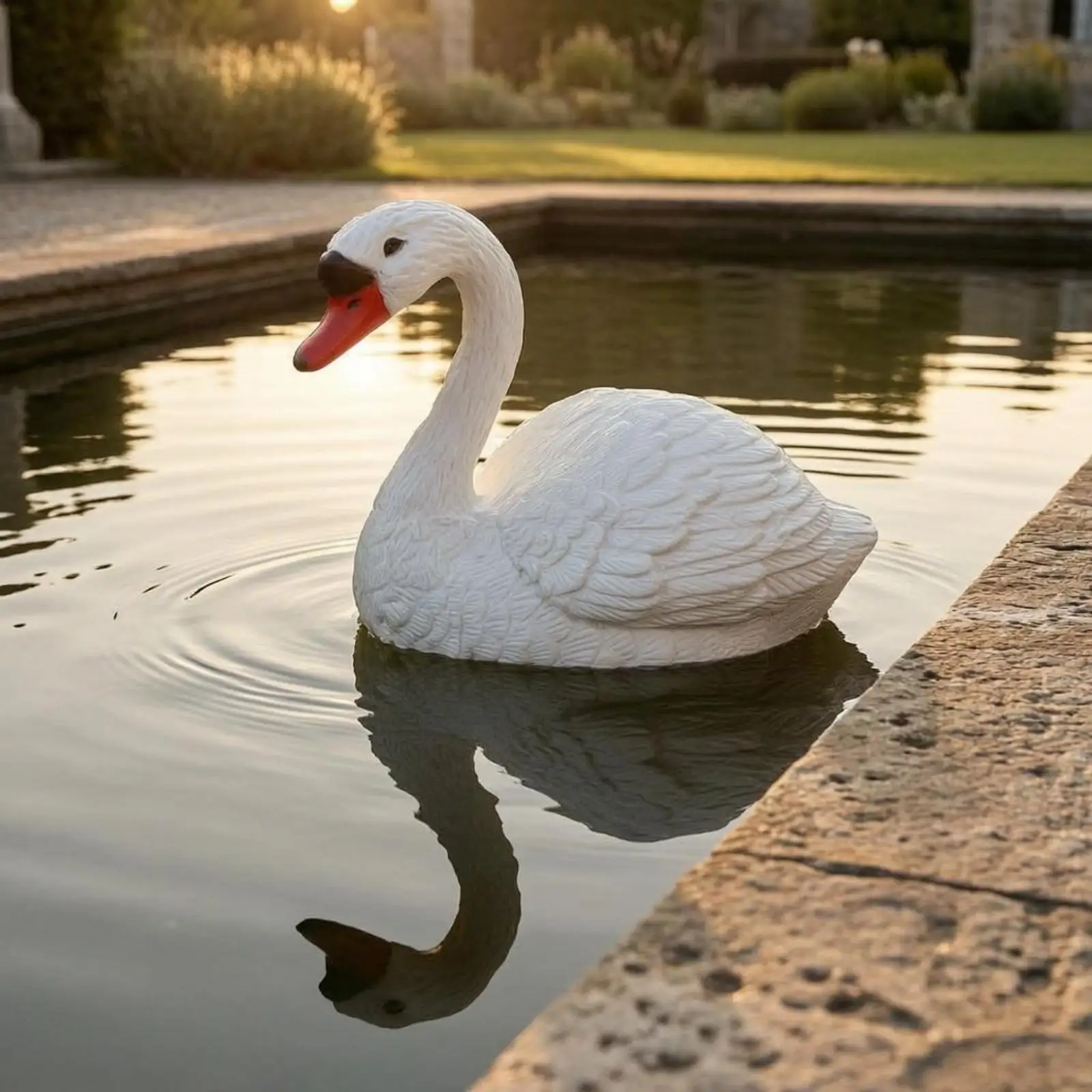 Floating Swan Decoration Sand Fill Weighted Swan Buoyant Balanced Base for Hotel