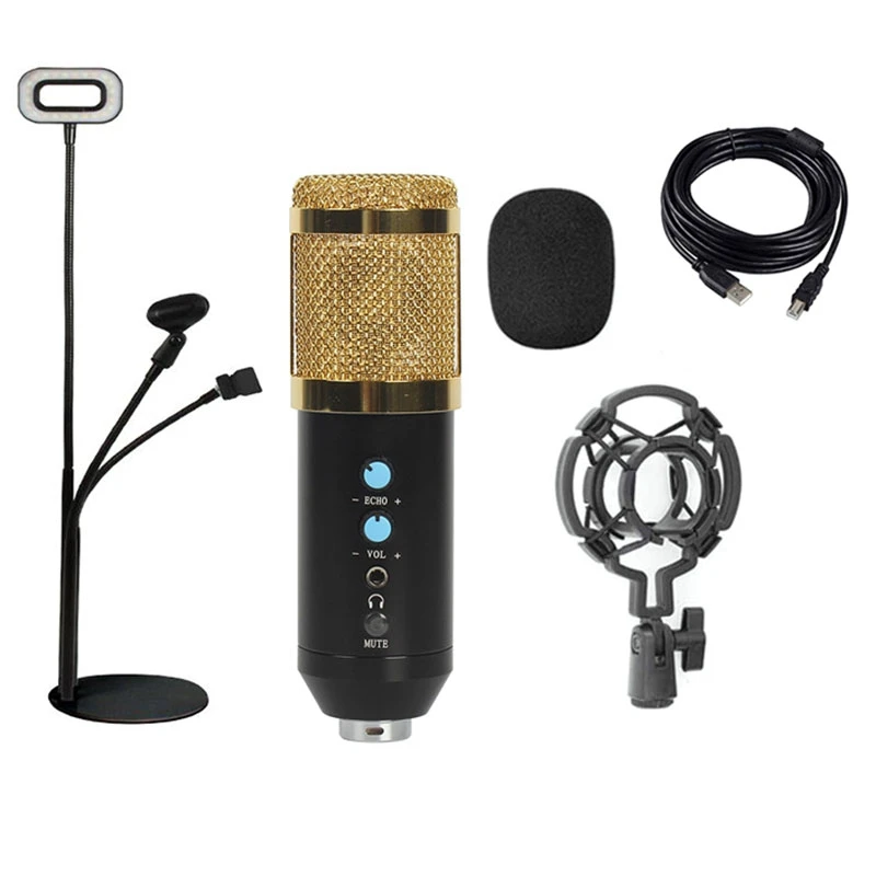 

Fill Light BM858 USB Condenser Microphone Kit For PC,Professional Streaming Podcast,Live Streaming,Gaming,Sing,Studio