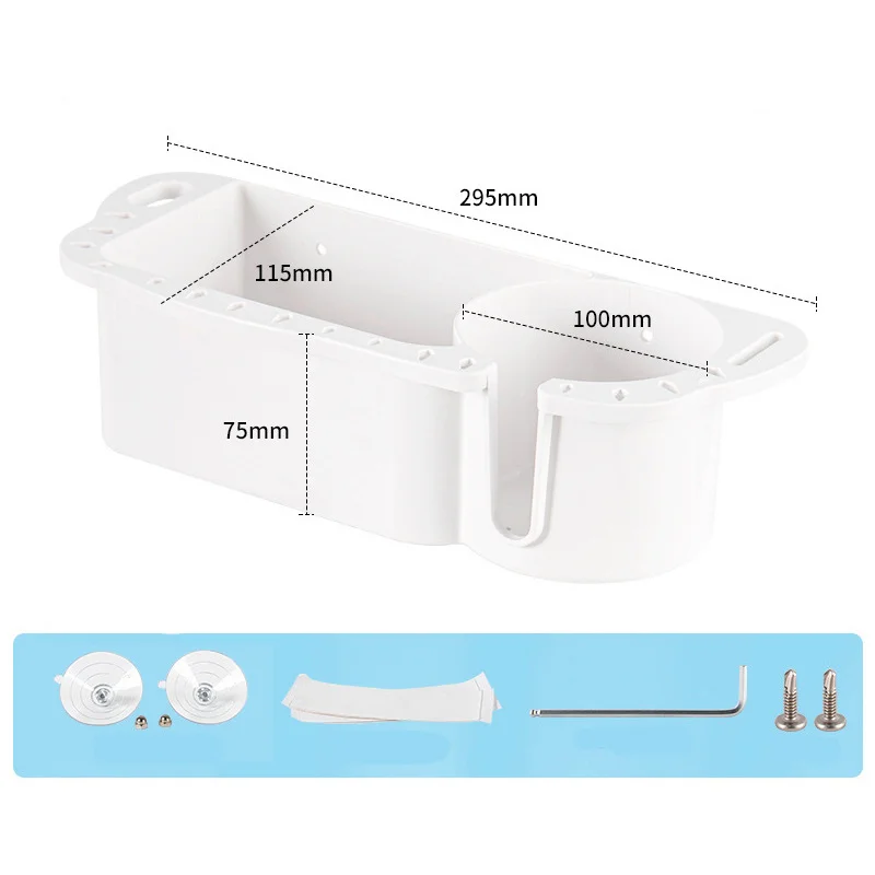 ABS Waterproof Sea Fishing Storage Box 11.6x4.5x3 Inch Tackle Organizer With Drainage System For Boat For Kayak Deck Hardware