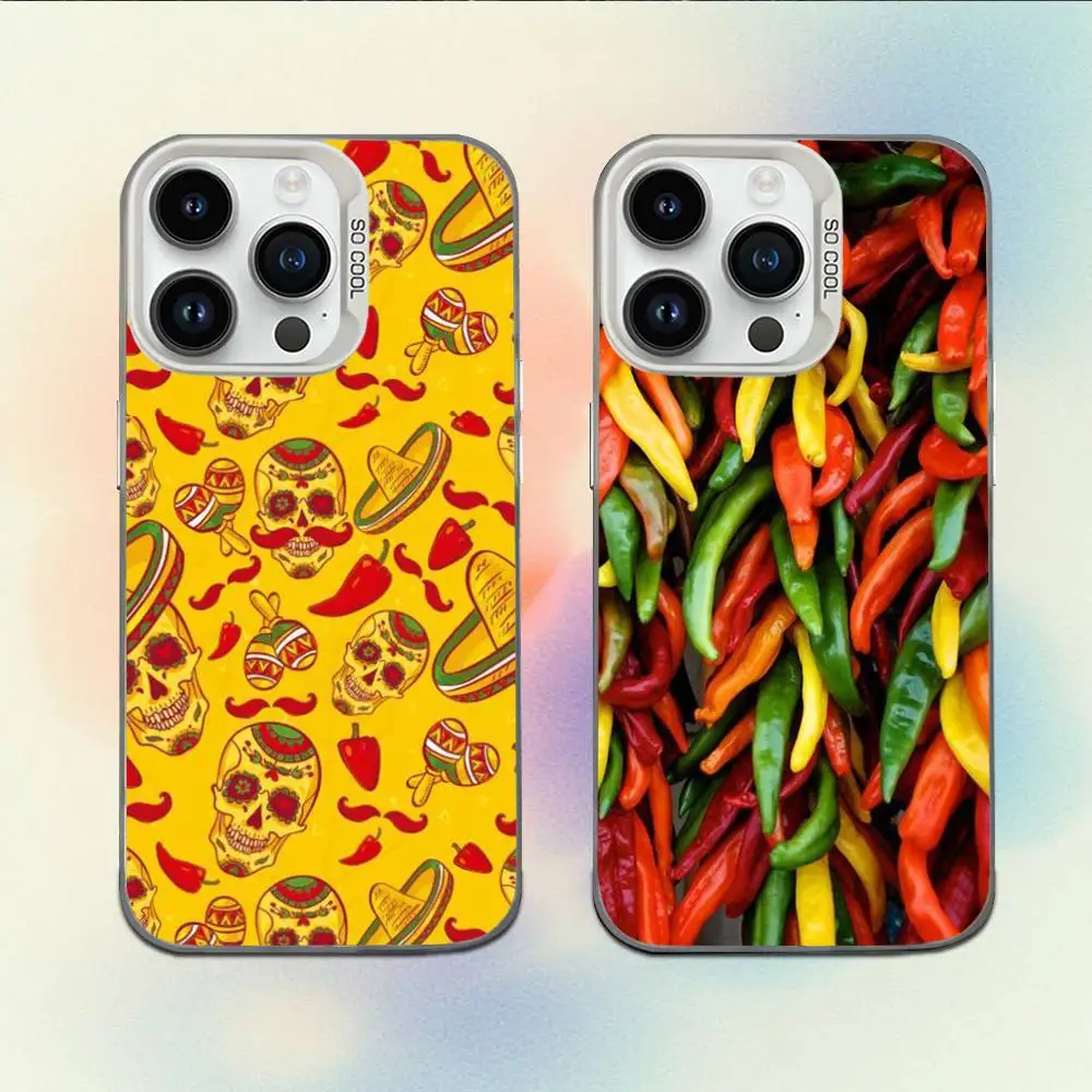 

Chili Red Phone Case For iPhone 16,15,14,13,12,11,Mini,Pro,E,MAX White Candy Matte Shockproof Cover