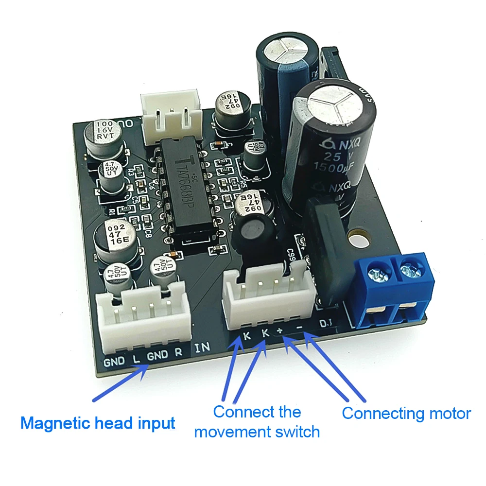 Imagem -02 - Amplificador de Potência Tape Drive Deck Preamp Cabeça Magnética Preamplifier Board e Wire Ta7668 Dc816v
