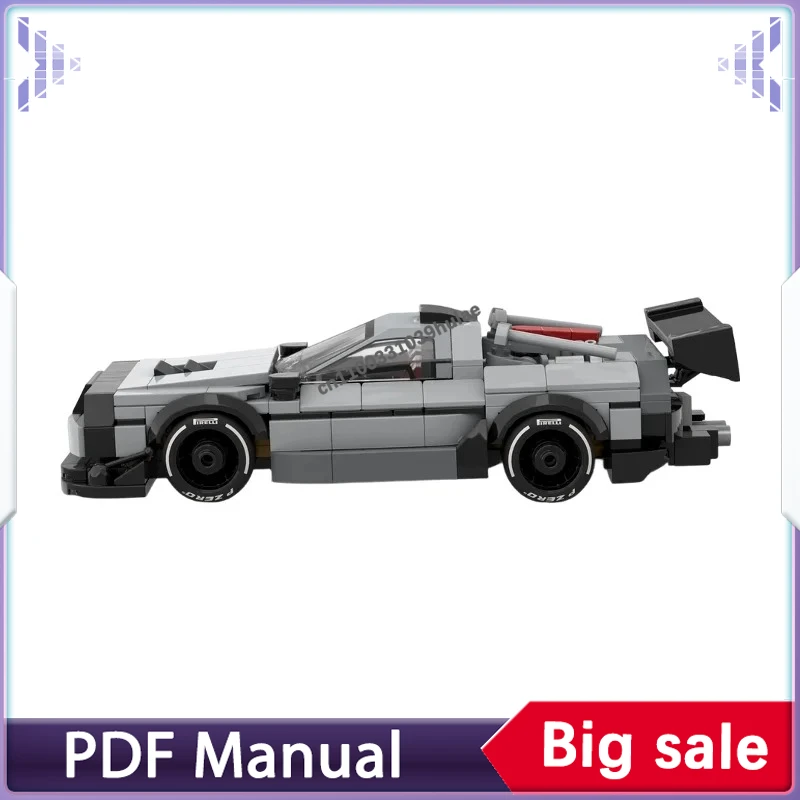 

Классический конструктор MOC-модели автомобиля 1982 года (альтернативная сборка), ретро-автомобиль для взрослых любителей и домашнего декора