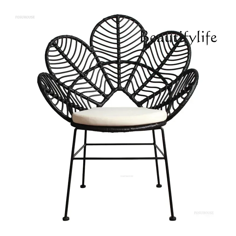 

Leisure Lounge Chairs For Balcony, Back Chair For Home And Outdoor, Design Living Room Furniture, Modern PE Rattan Chair