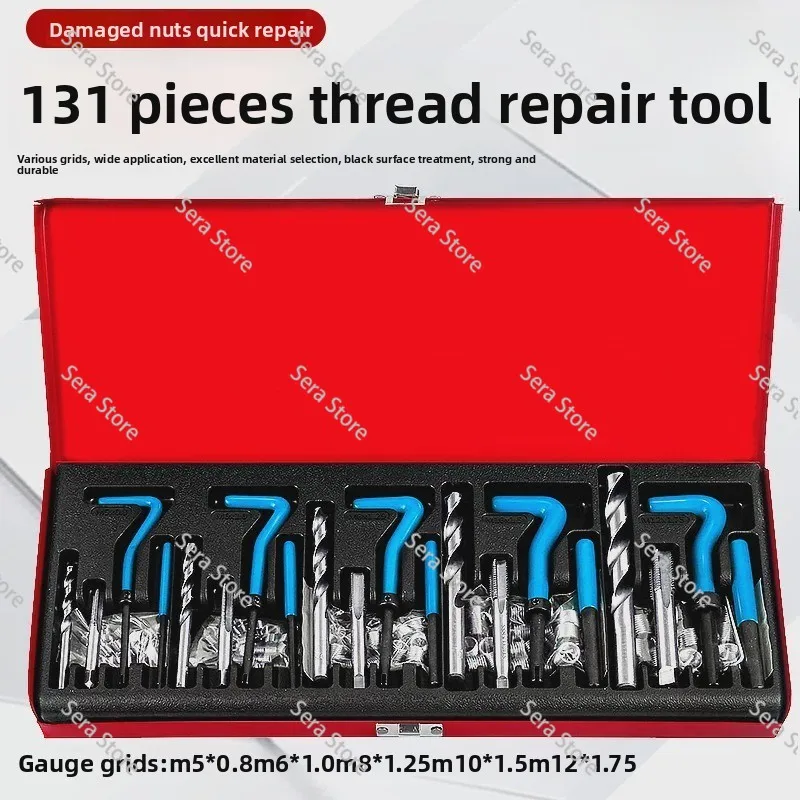 Durable Thread Repair Kit, Helicsoft Re-Thread Repair Kit, Garage Shop Tools, Professional Recoil Repair Tools, New