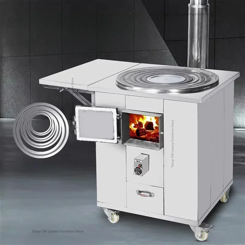 

American Village Patio Heaters Barbecue Grill Multifunction Heating Firewood Stoves Mini Velo with Ovens Garden Aquecimento FYPH