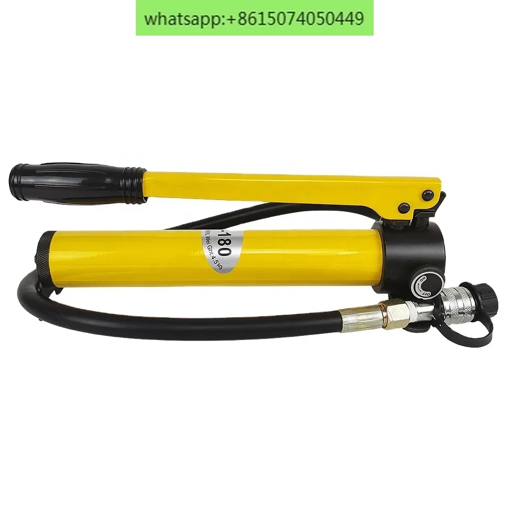 Portable CP-180 Hydraulic Metal Manual Pump 700 Bar High Pressure Oil Pump Food Water Treatment Motor Power Supply Processing