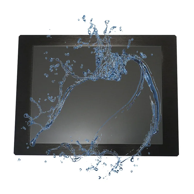 Outdoor IP65 17'' waterproof computer monitor with 1000 nits