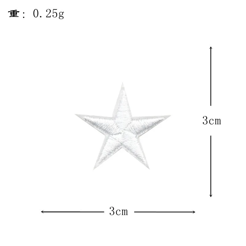 New Embroidery Trumpet Five-pointed Star Patch Clothing Accessories Shoes Hats Bags Jewelry Accessories Patches