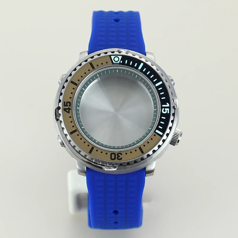 لعلبة NH35 المعدلة يمكن نموذج 316L حزام مطاط من الفولاذ المقاوم للصدأ لقرص 38.8 مللي متر لعيار NH36 #2