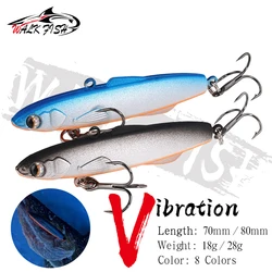 WALK FISH 1PCS Silicone Rattlin lure 18g 28g Vibs Pesca Vibration Balance Ice Fishing Spinning lure Madness Shiriten Baguette