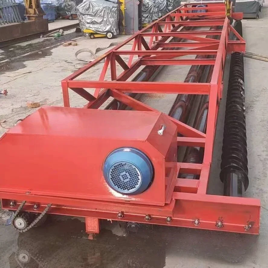 Concrete pavement paver Three-roller paver with spiral auger Bridge paving
