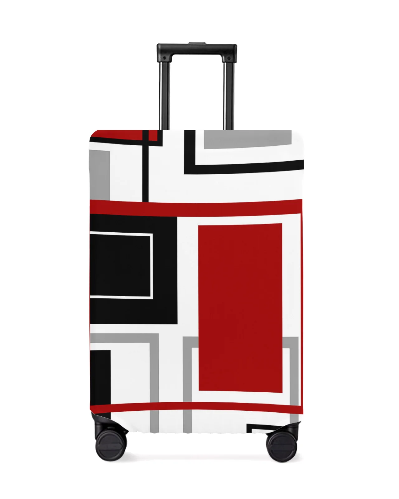 abstract-geometry-squares-modern-art-red-luggage-cover-stretch-baggage-protector-dust-cover-for-18-32-inch-travel-suitcase-case