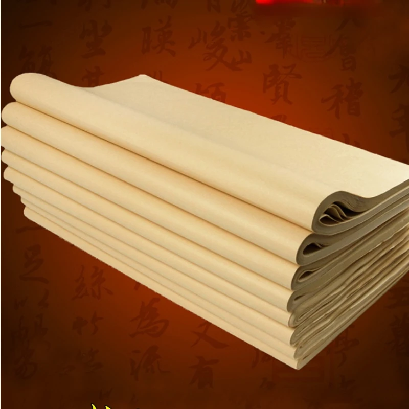 Brush Pen Writing Rice Paper Painting Calligraphy Half Ripe Xuan Paper Bamboo Pulp Painting Papier Beginner Practice Papel China