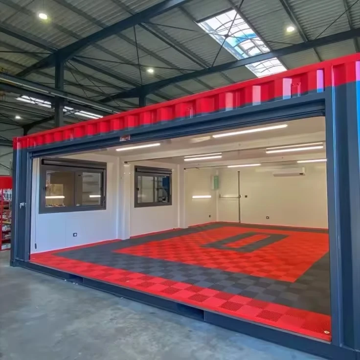 Premium Durable PP Garage Flooring Tiles - Interlocking Indoor Plastic Slab Mat