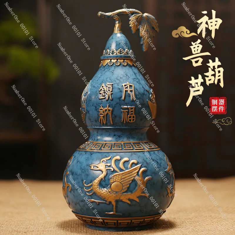 Gourd Fulu Copper Craft Ornament | Brass Home Decoration