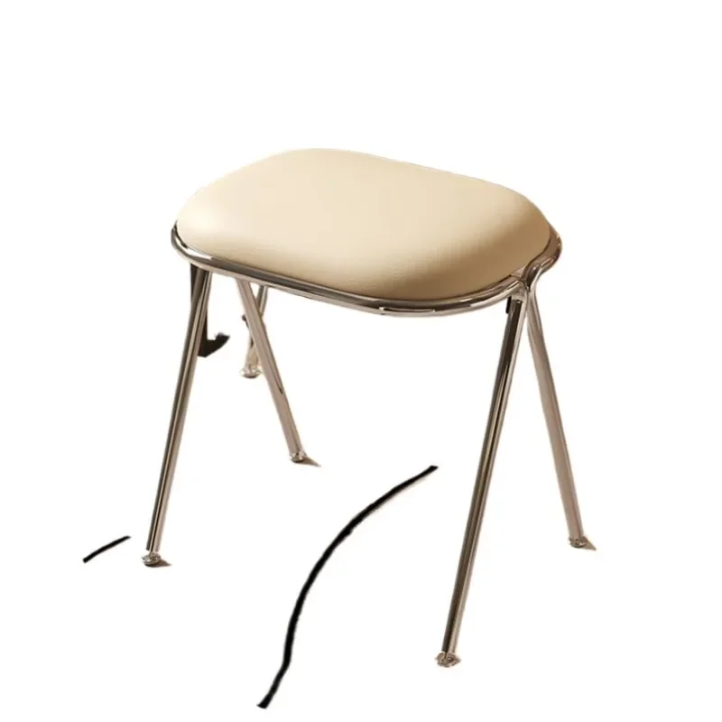 

home Internet celebrities ins makeup stool, light luxury bedroom dresser soft bag stool