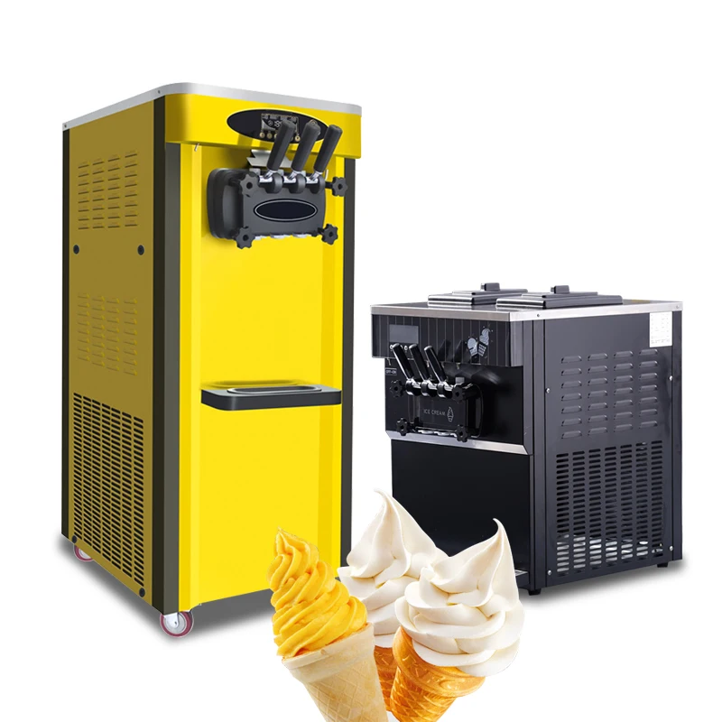 Best Sale 3 Flavors  High End Table Top Commercial Professional Soft Serve Ice Cream Machine