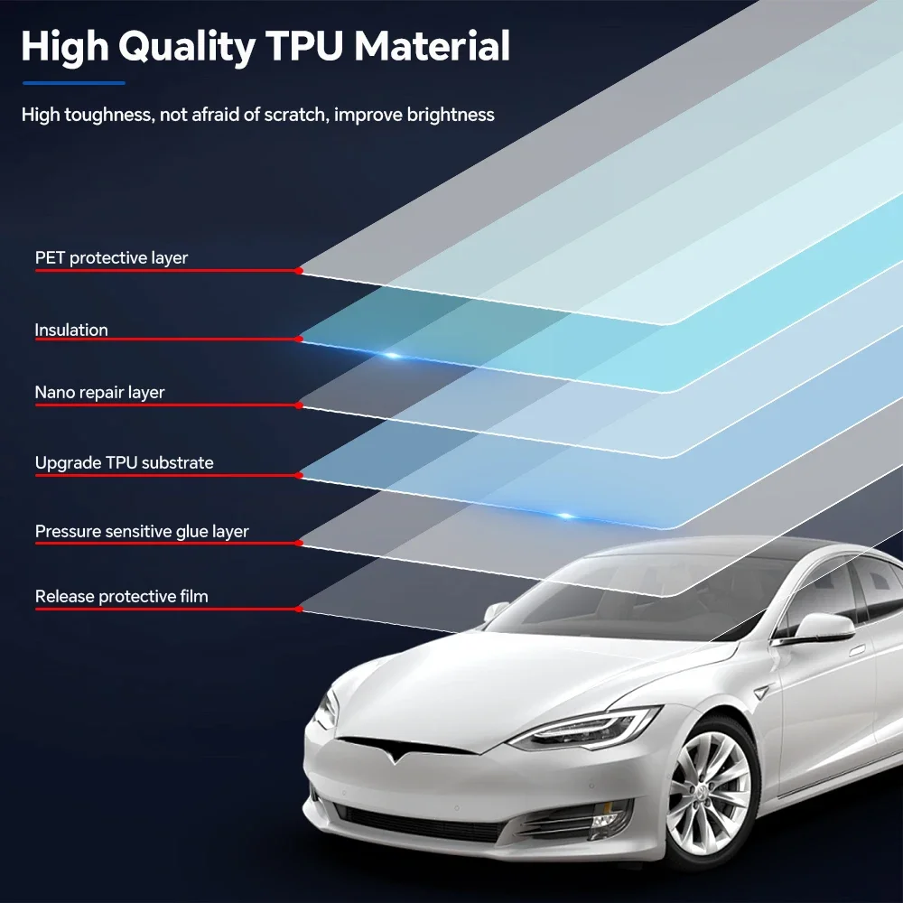 9Mil Защитная пленка из ТПУ для Tesla Model S 2016-2020, прозрачный бюстгальтер для кузова автомобиля, предварительно вырезанный PPF, устойчивый к царапинам, невидимый чехол