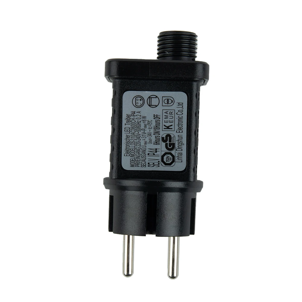 Power Adapter Waterproof and Reliable Transformer String Lights with 6 Hour Timer Perfect for Outdoor and Indoor Use
