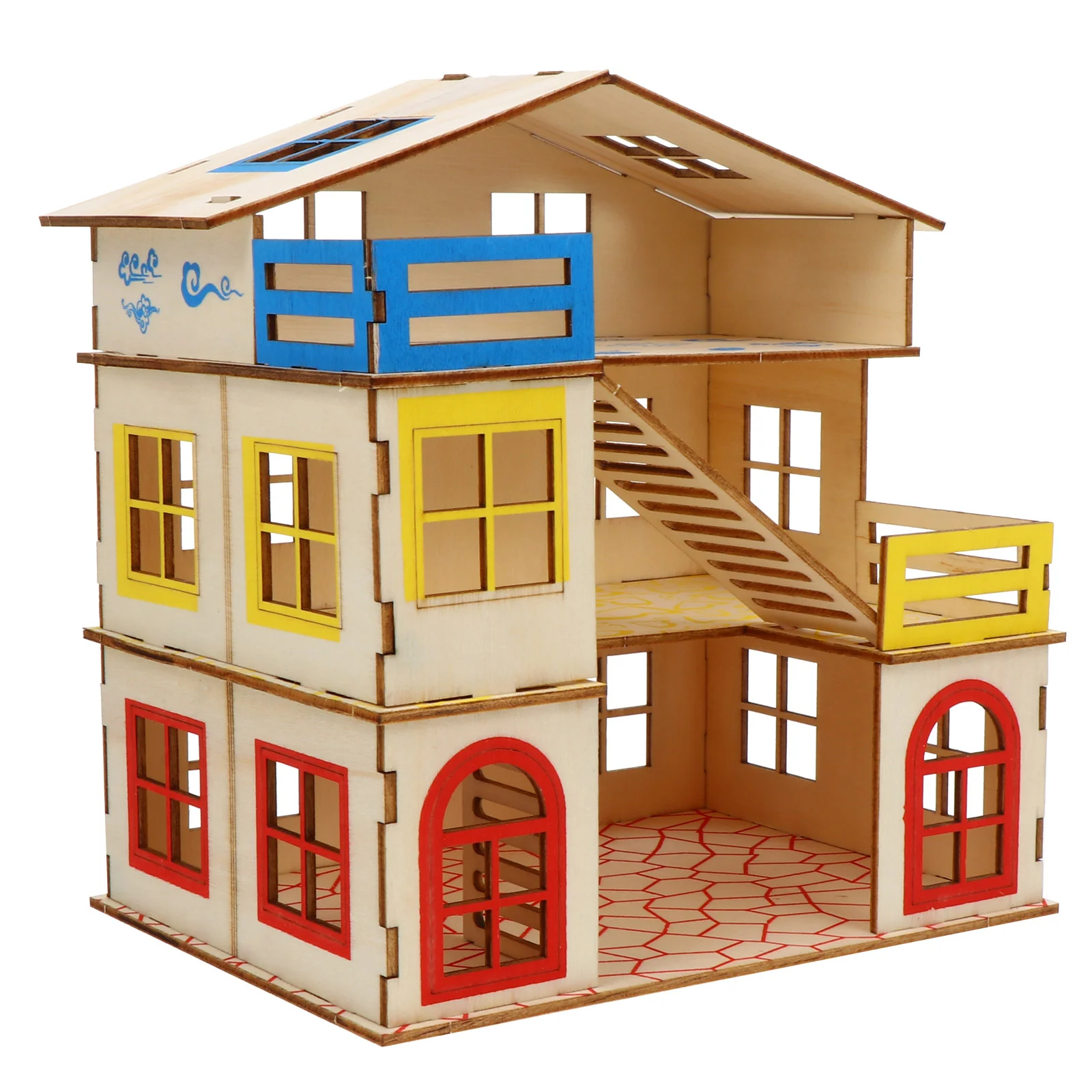 

Hamster House Pet Supplies Platform Wooden Villa Toy Large Nest Multiple Layer Rat Room Home Decor Toys