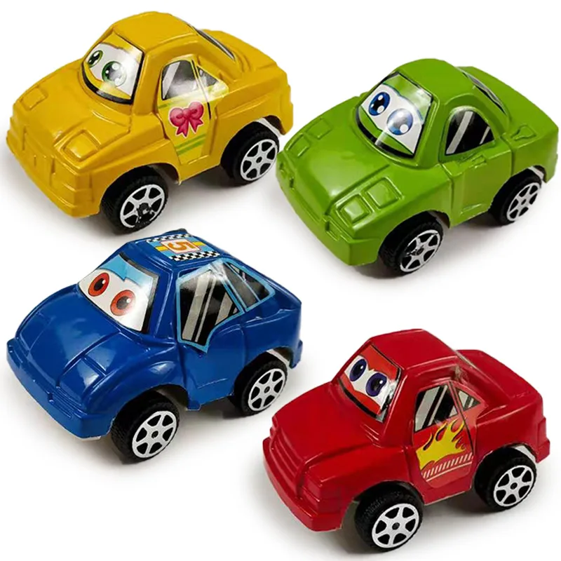 

5Pcs New Colorful Mini Plastics Simulation Cartoon Cute Taxi Toy Model Creative Pull Back Car Taxi Boys Best Gifts Inertia Car