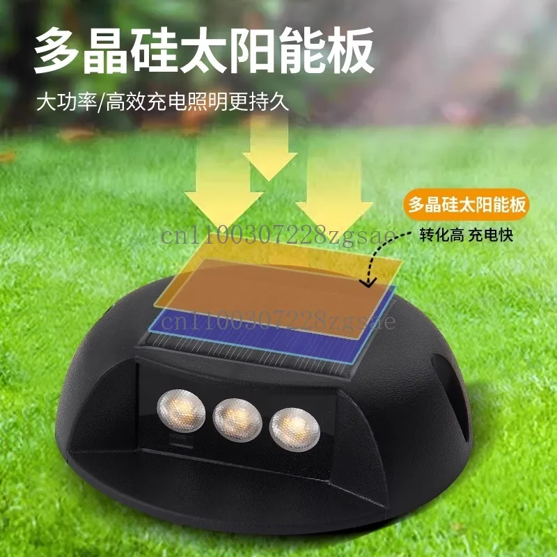 Trail light, wall light, outdoor waterproof side luminous turtle back, no wiring, no opening, staircase steps