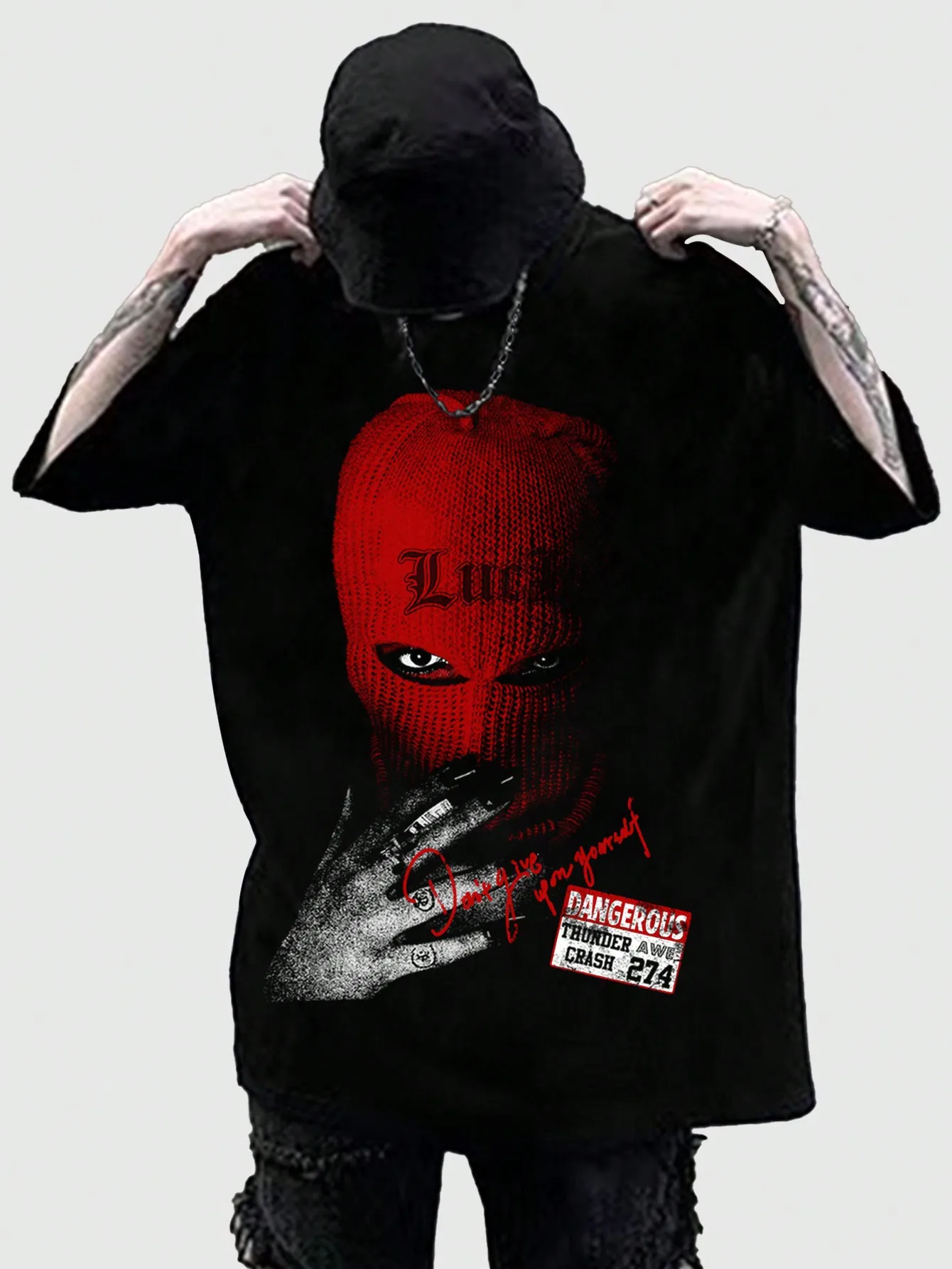 

Summer Men's Hip-hop Pattern 3D Printing Oversized Loose T-shirt Casual Daily Wear Simple and Fashionable Short-sleeved T-shirt