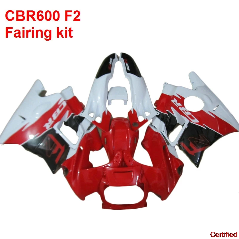 

Red Fairings For HONDA CBR600 F2 91 92 93 94 1994 ( Glossy ) Free Shiping Fairing Kit 32