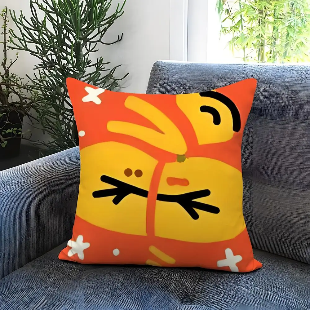 Hand-drawn Floral Illustration Cushion Cover Comfortable Reversible Pillow Cover Ideal for Car Sofa Bedroom & Beyond