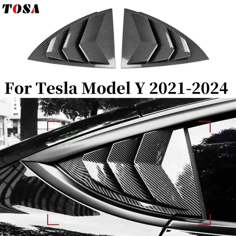 For Tesla Model Y Side Window Louver Cover Sport Style for Tesla Model Y 2021 2022 2023 Accessories