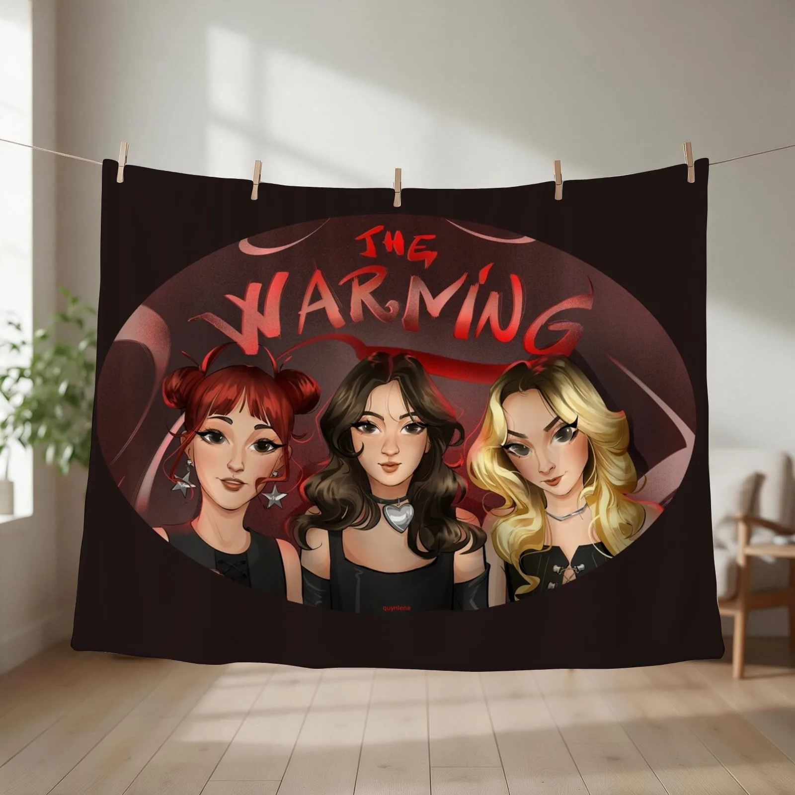 The Warning Fanart Throw Blanket couch cozy soft plush fuzzy picnic outdoor blanket