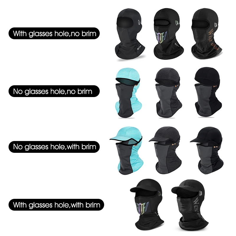 WEST BIKING Summer Cycling Balaclava Bike Motorcycle Sun Protection Ice Silk Hat Face Cover Fishing Hiking Sports Cap Headwear