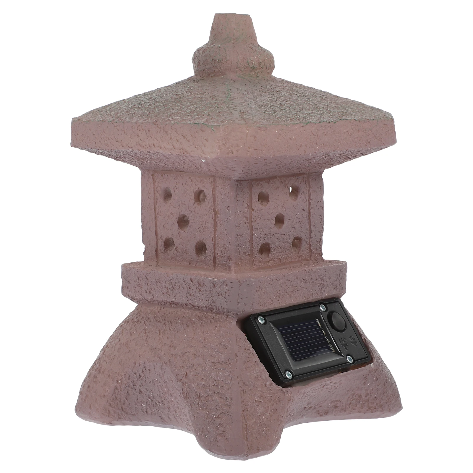 

Solar Stone Light Outdoor Scene Decor Resin Solar Court Lantern nament Creative Design Garden Scene Decor Durable Material