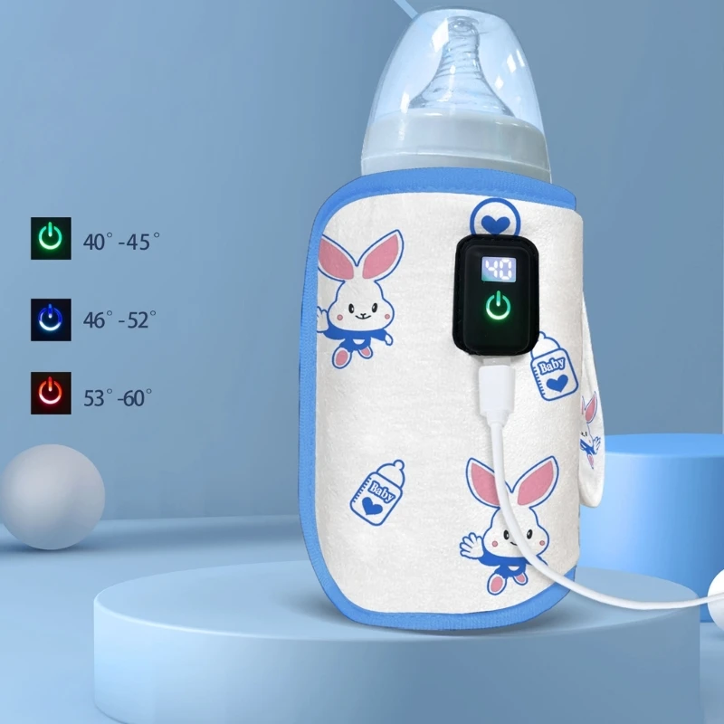 Display Digital Milk Warmer Bag, Termostato De Isolamento, Aquecedor De Leite Ao Ar Livre