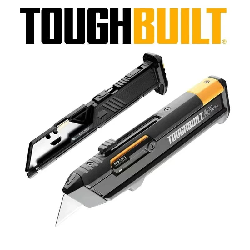 TOUGHBUILT TB-H4$2-03 Reload Utility Knife With 2 Blade Magazines Toughbuilt Precision Tools Knife Hand Tools