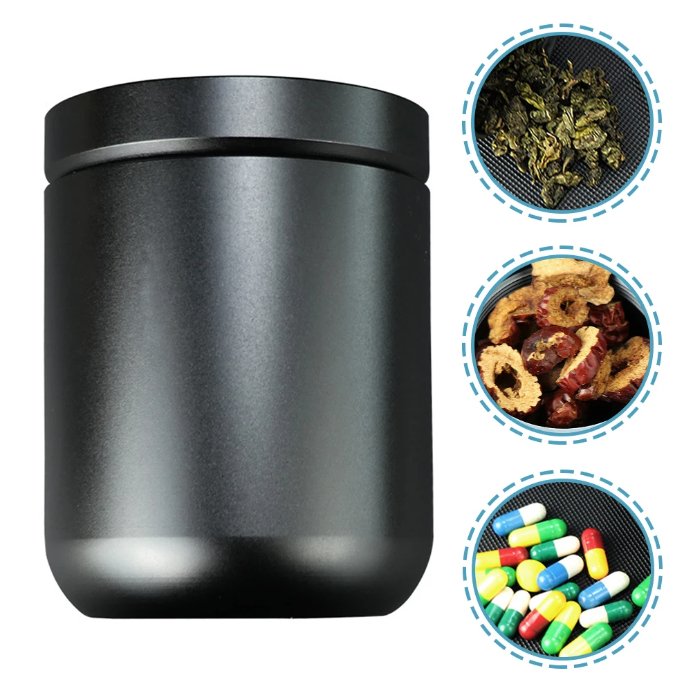 

Premium Airtight Storage Can Waterproof Dustproof Container Portable Tea Leaf Jar Multifunctional Sealed Can For Pills Dried