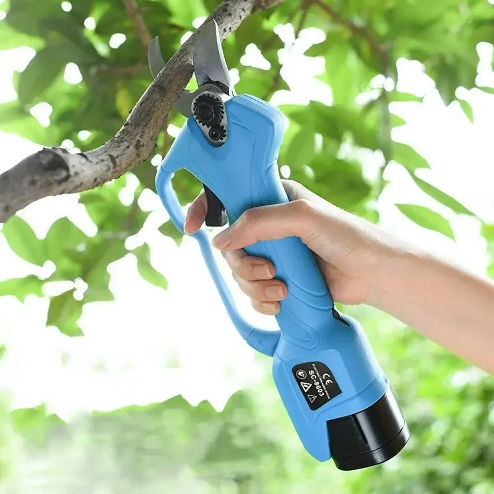 Cordless Electric Branch Scissors 28mm Pruning Shear Pruner Garden Cutter 16.8V