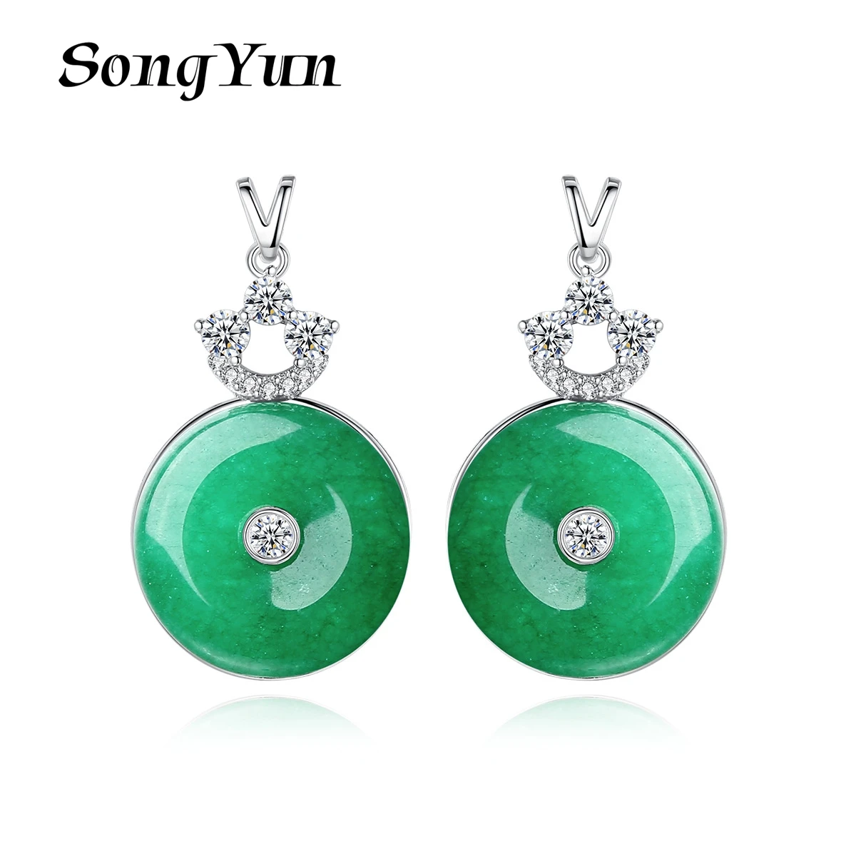 

SongYun Jewelry MHT Quality Brass Stud Earrings Dangle CZ 7A Zircon Modern Classic Women Earring Jewelry