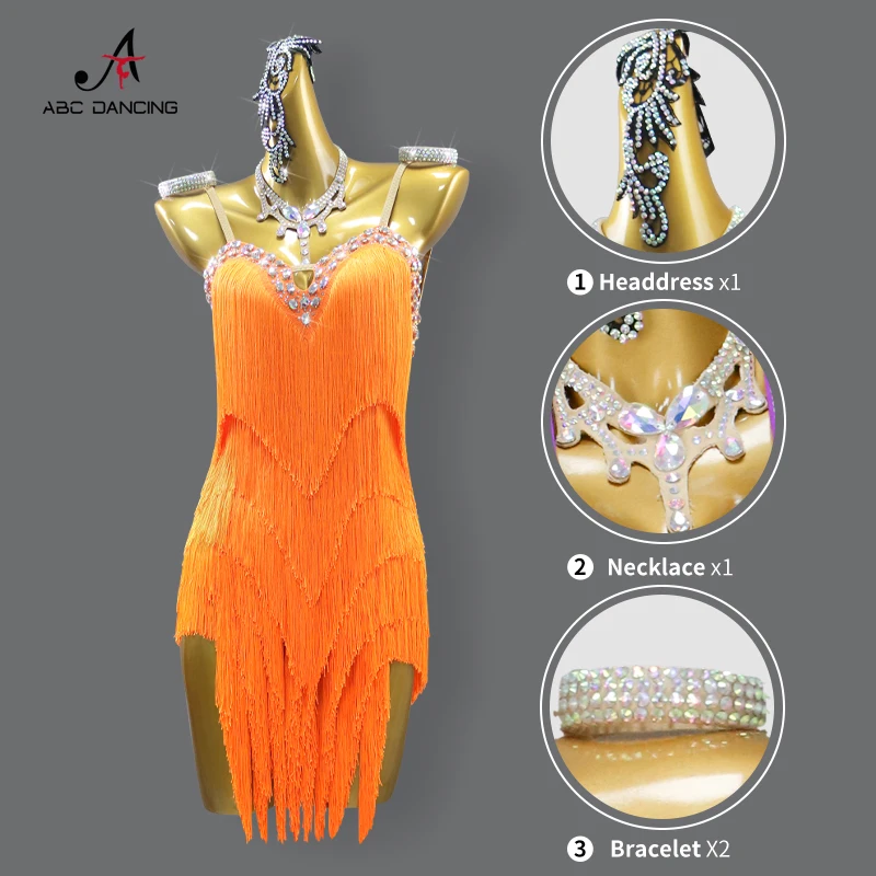 Latin Danswedstrijd Kostuum Stadium Kleding Vrouwen Feestjurk Danskleding Rok Meisjes Midi Avondpak 2025 Kid Oefenoutfit